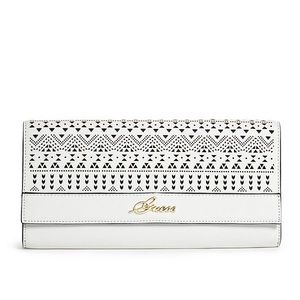 GUESS Travel Clutch with Gold Tone Hardware